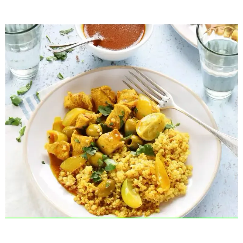 Sauté de Dinde aux Olives, semoule