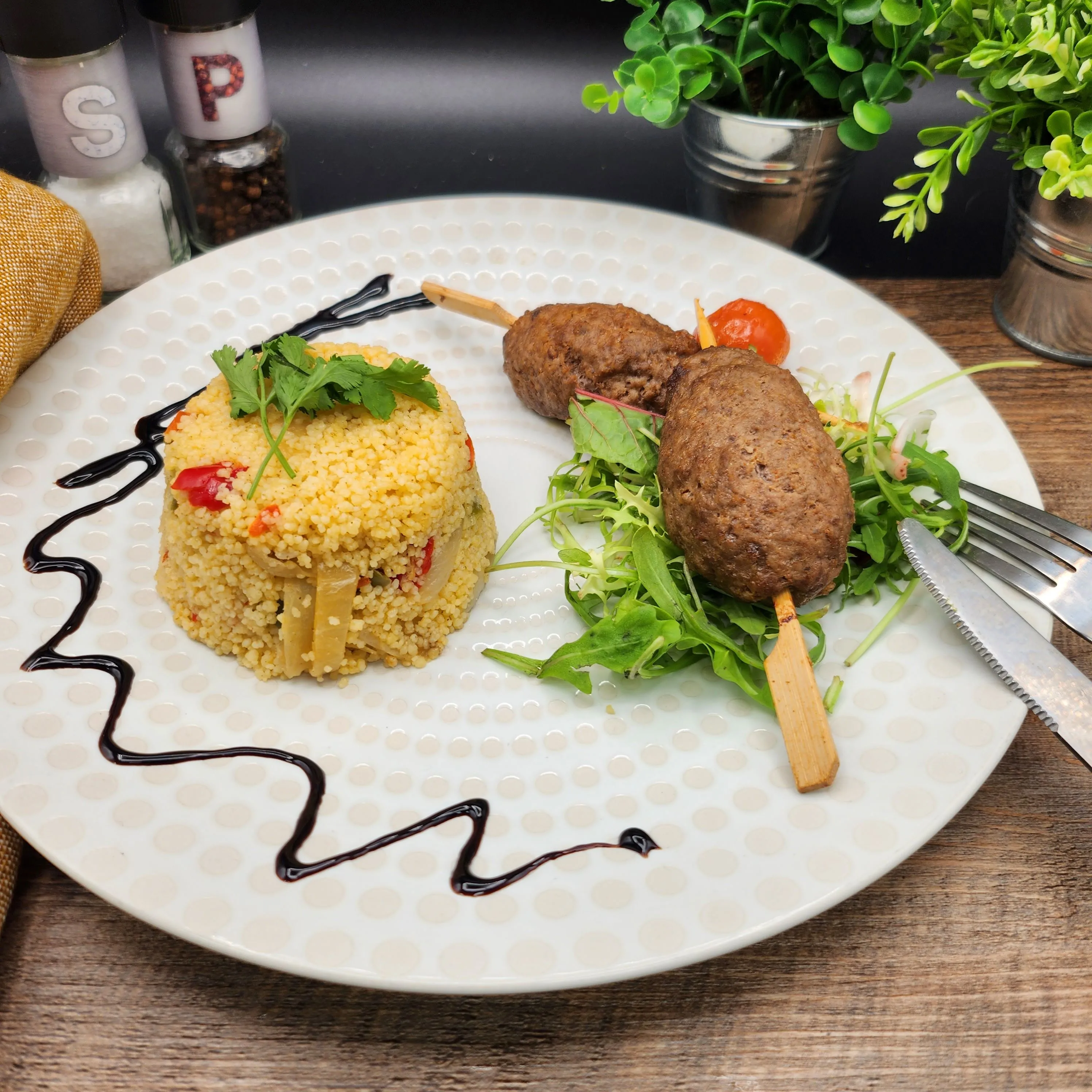 Brochette Orientale Semoule et Légume façon Tajine