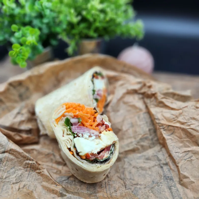 Wrap Chèvre Miel Lardon