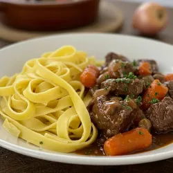 Daube Provençale et ses Tagliatelles
