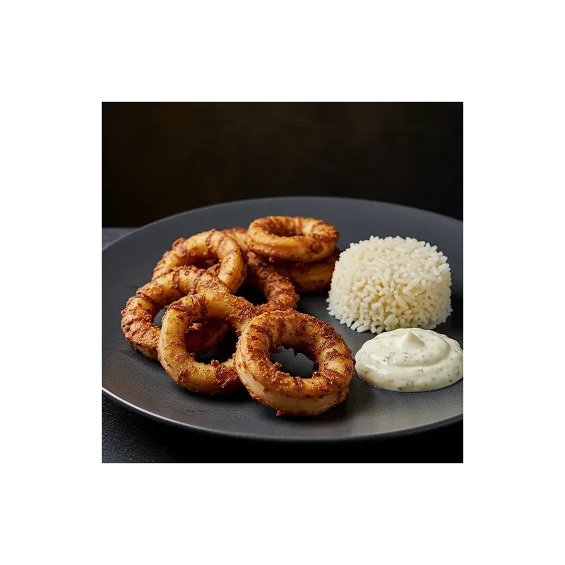 Beignet de Calamar sauce Tartare maison et Riz Basmati