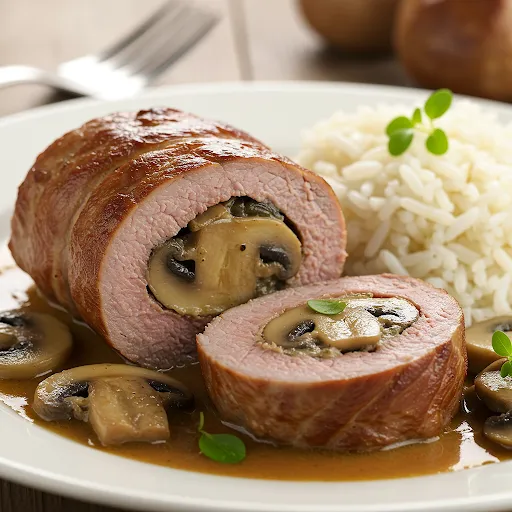 Paupiette de Veau Champignon et son Riz Basmati