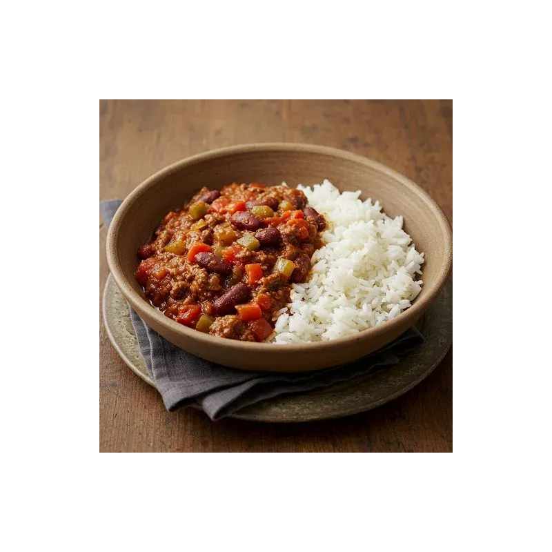 Chili Con Carne et Riz Long