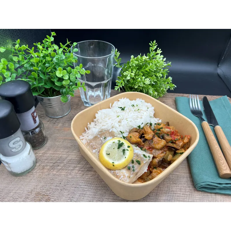 Filet de Lieu Ratatouille Provençale Riz Basmati