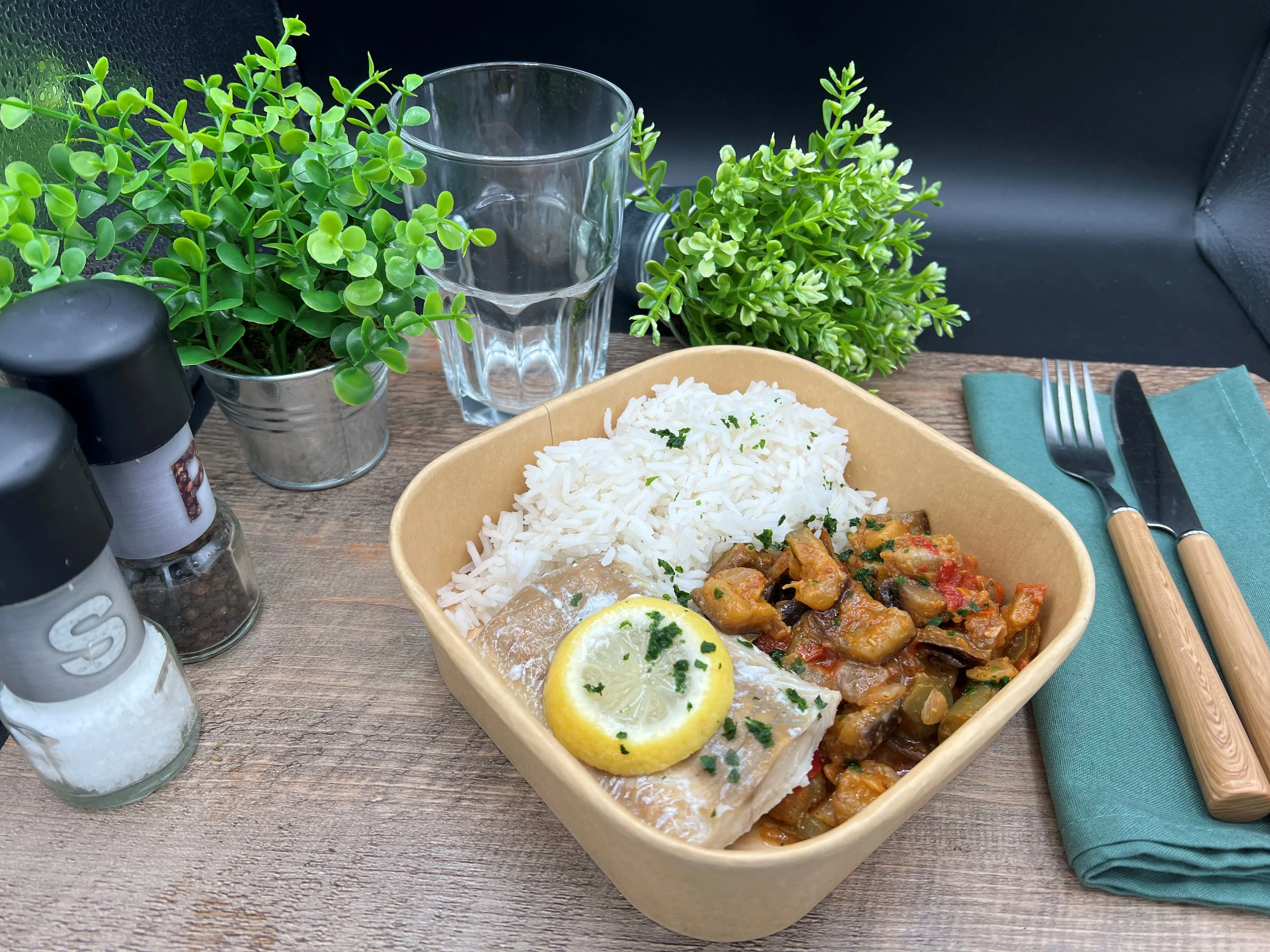 Filet de Lieu Ratatouille Provençale Riz Basmati