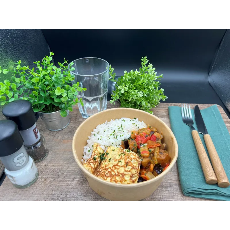 Omelette Ratatouille Provençale Riz Basmati