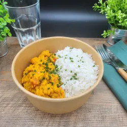 Dahl de Lentilles Corail Riz Basmati