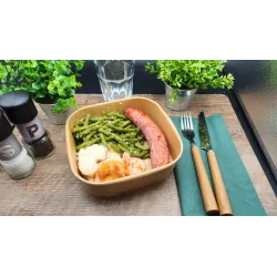 Saucisse de Toulouse Gratin Dauphinois et Haricots Verts Persillés