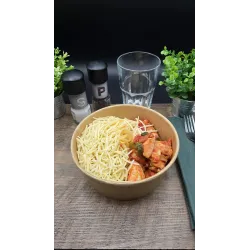 Sauté de Volaille à la Basquaise Spaghetti