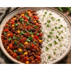 Chili Sin Carne Riz Complet
